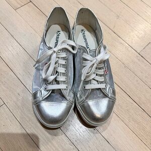 Superga Women's Silver Sneakers
